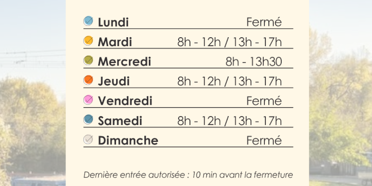 Retour aux horaires habituels pour la déchèterie
