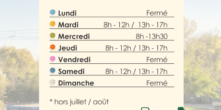 NOUVEAUX HORAIRES DECHETERIE