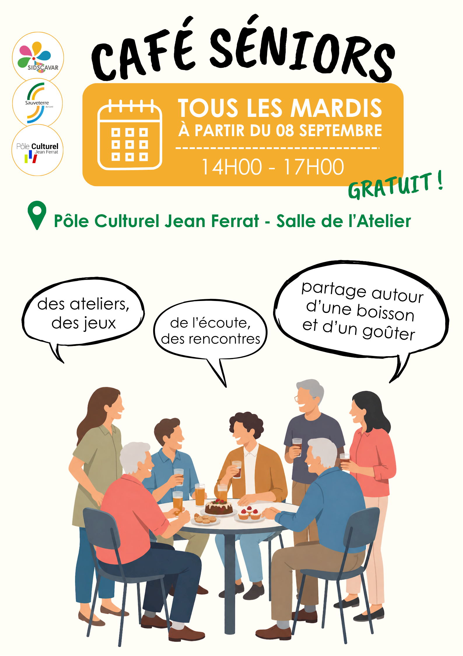 Reprise des cafés-séniors