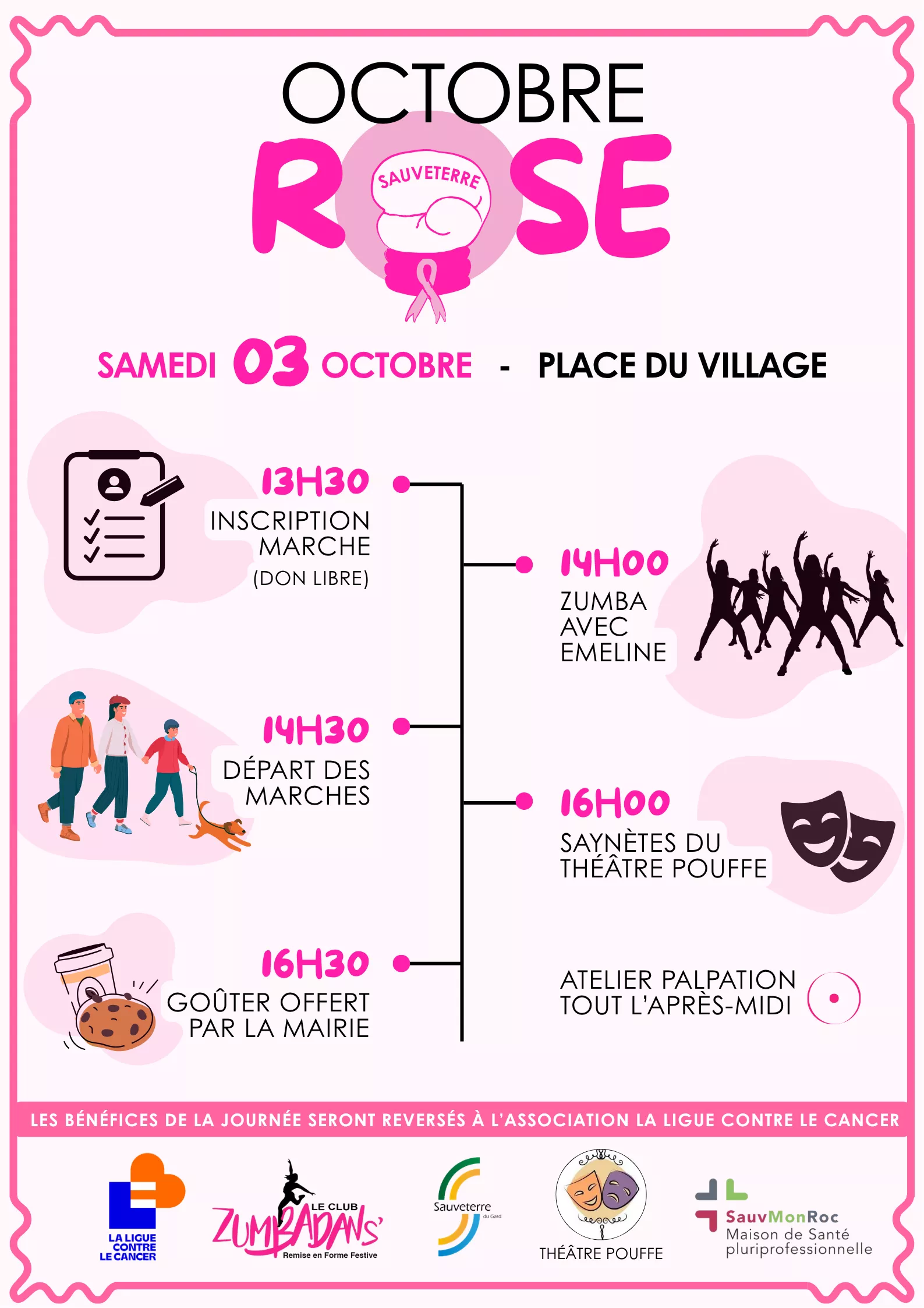 Octobre Rose à Sauveterre