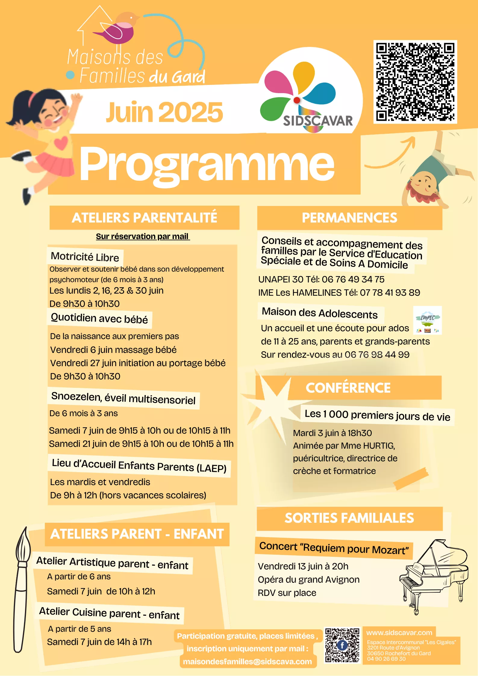 Programme de JUIN SIDSCAVAR Maison des Familles Programme de JUIN SIDSCAVAR Maison des Familles
