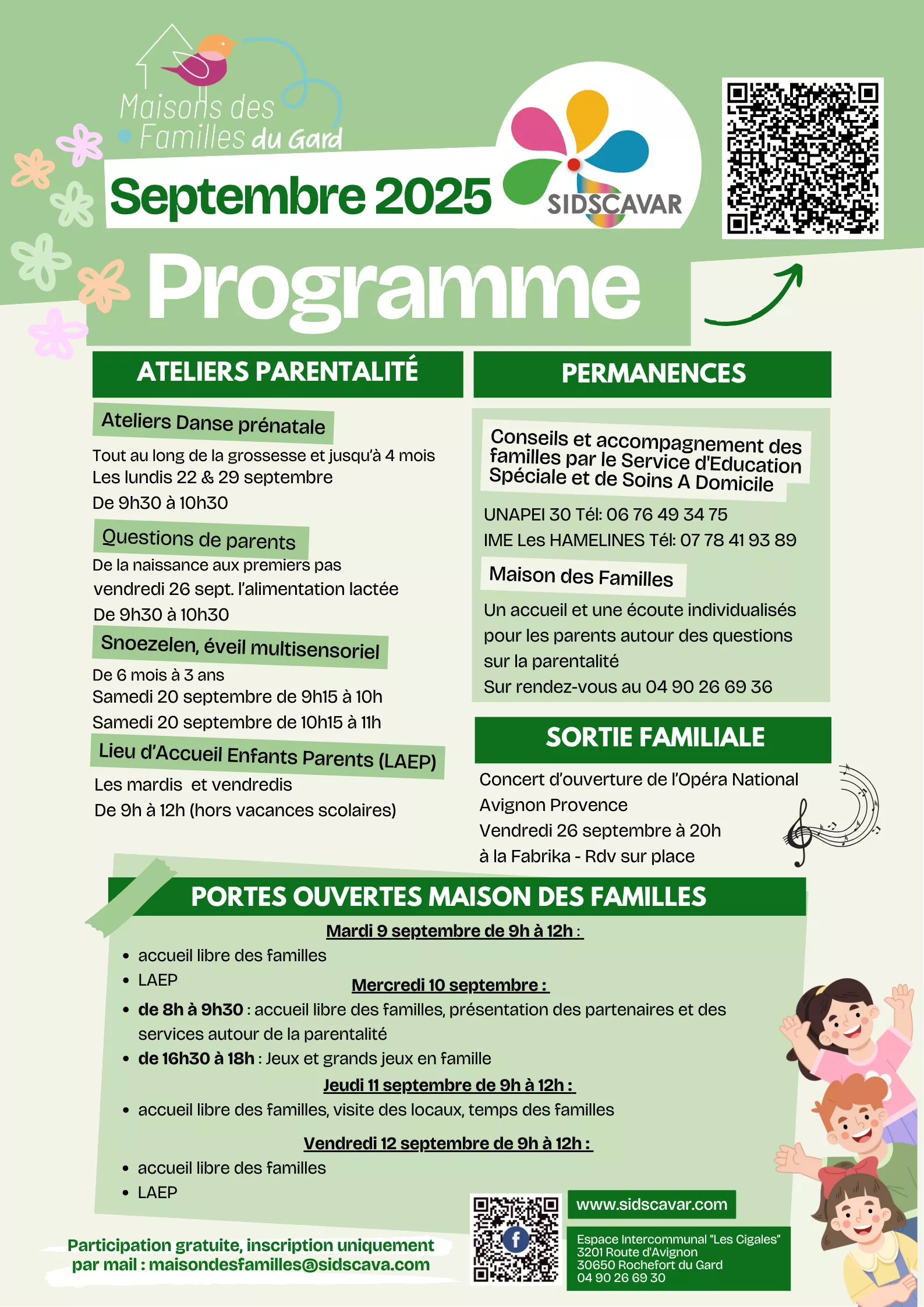 PROGRAMME SEPTEMBRE SIDSCAVAR