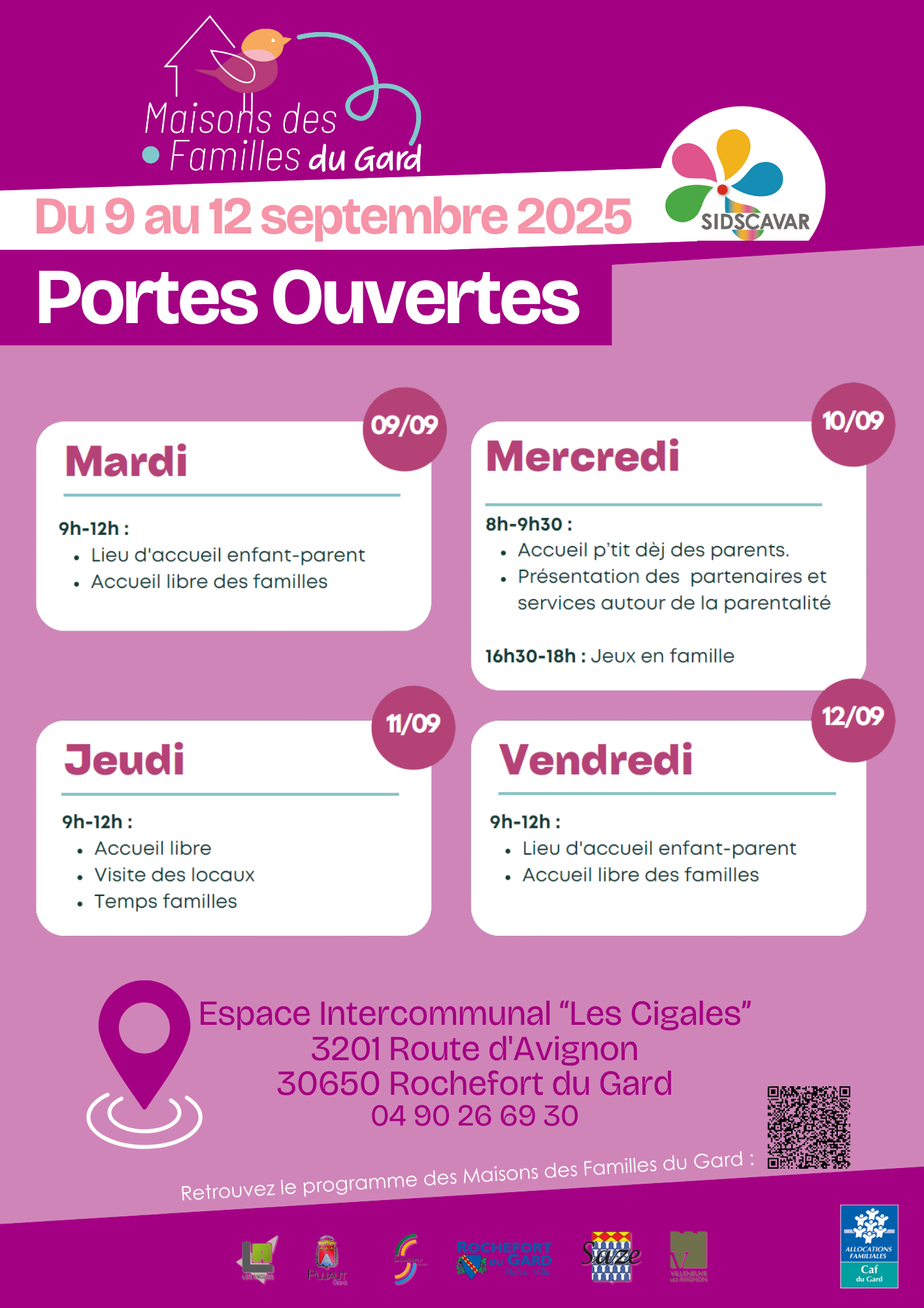 Semaine Portes Ouvertes SIDSCAVAR