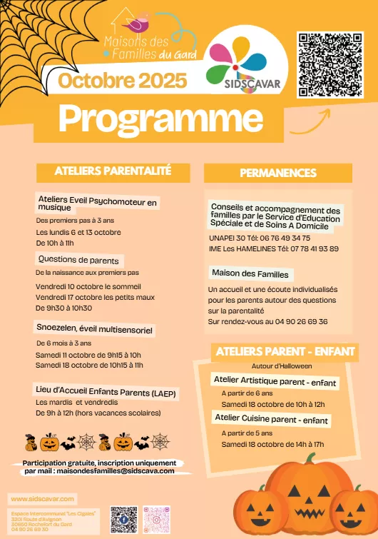 Programme d'octobre SIDSCAVAR